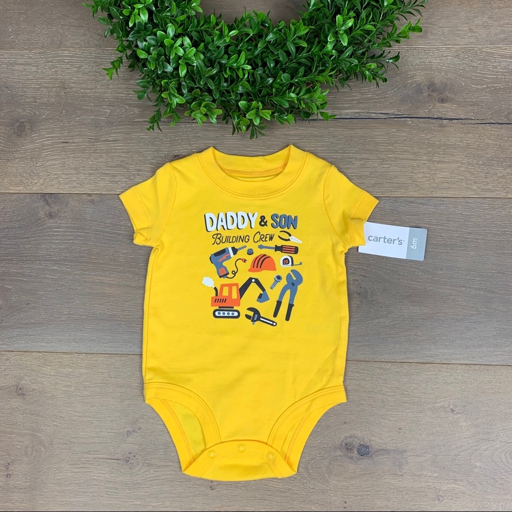 Carter’s ‘Daddy & Son Building Crew’ Baby Onesie
